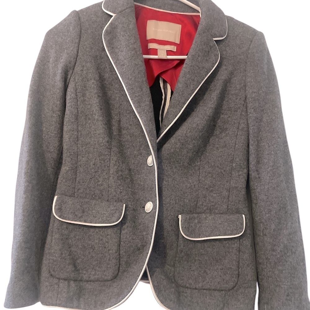 Banana Republic Gray Blazer Size 0